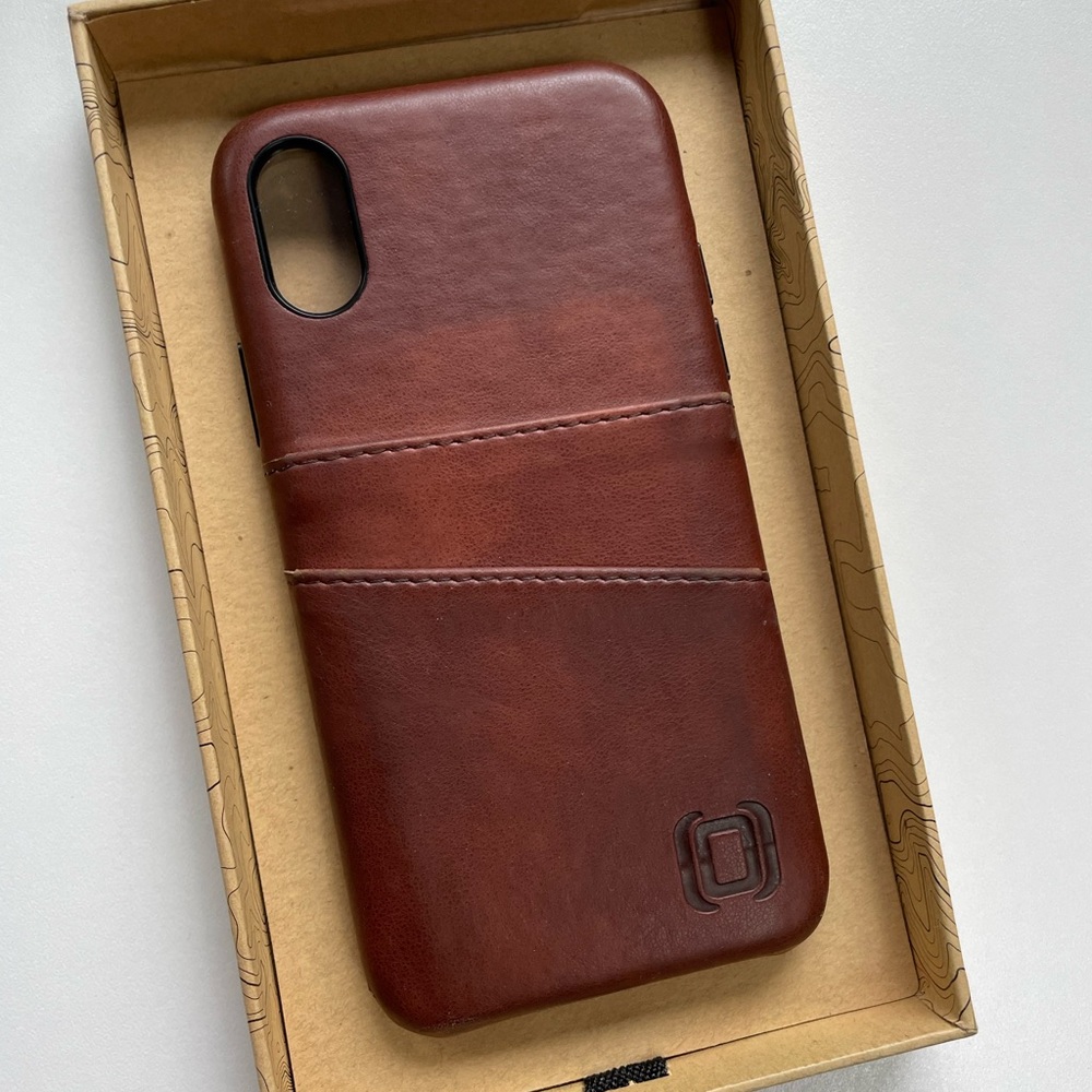 Nomad Horween Fine Quality Brown Leather iPhone X Card Case Phone Cover